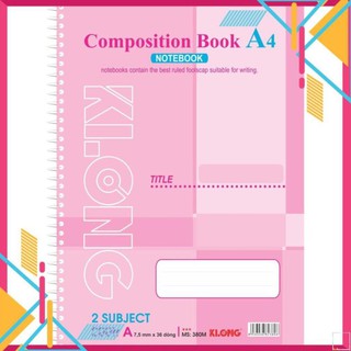 Sổ lò xo đơn KLONG A4 200 Trang; MS: 380,