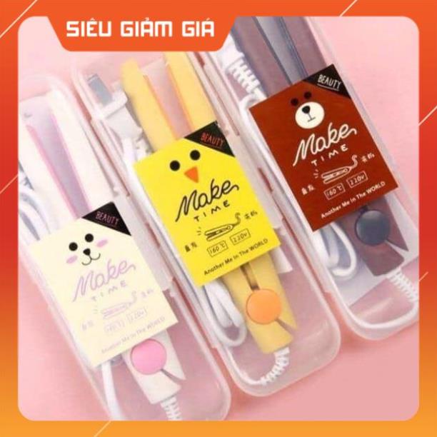 Máy là tóc mini cute kèm hộp nhựa