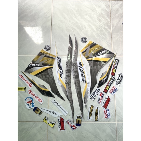 Tem exciter 135 lc v6 vàng đen