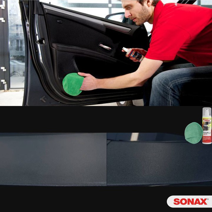 Chai xịt làm sạch và bảo dưỡng nhựa bên trong và ngoài xe ô tô, thương hiệu Sonax 380041 -  Dung tích 300ml