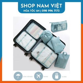 Bộ 8 Túi Đựng Đồ Du Lịch Phân Loại Hành Lý Ngăn Nắp Dành Cho Vali