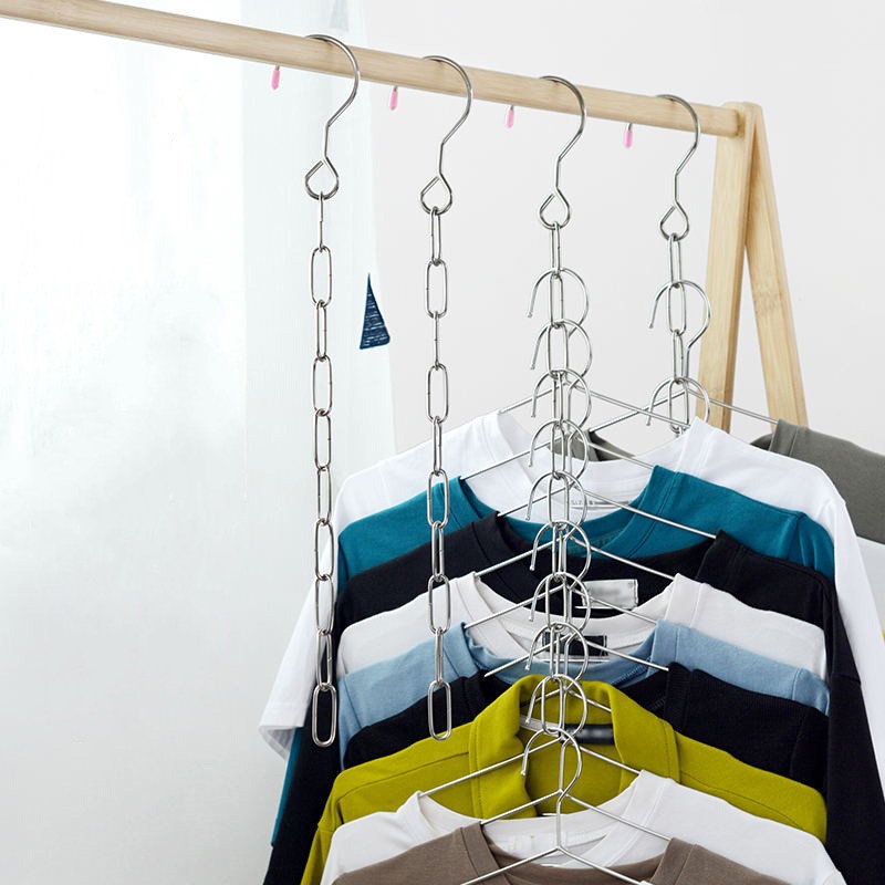 Thanh treo móc quần áo Đa Năng 8/10 Lỗ Bằng Thép Không Gỉ