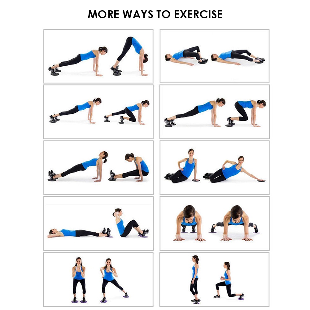 Bộ 2 Đĩa Trượt Hỗ Trợ Tập Cơ Bụng Yoga Pilates