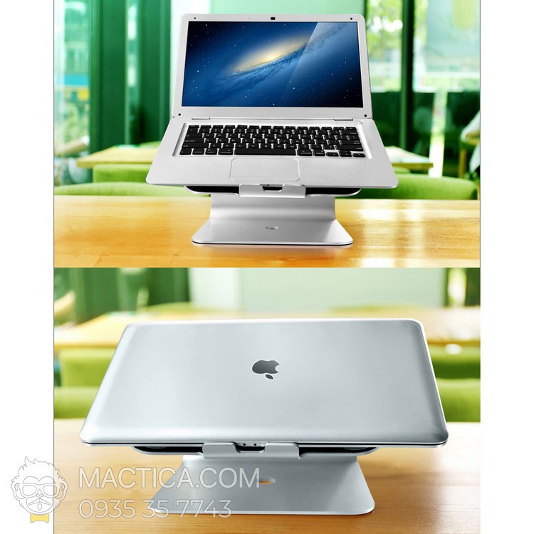 Đế Nhôm Tản Nhiệt Điều Chỉnh Tầm Nhìn cho MacBook - Nhôm - Silver