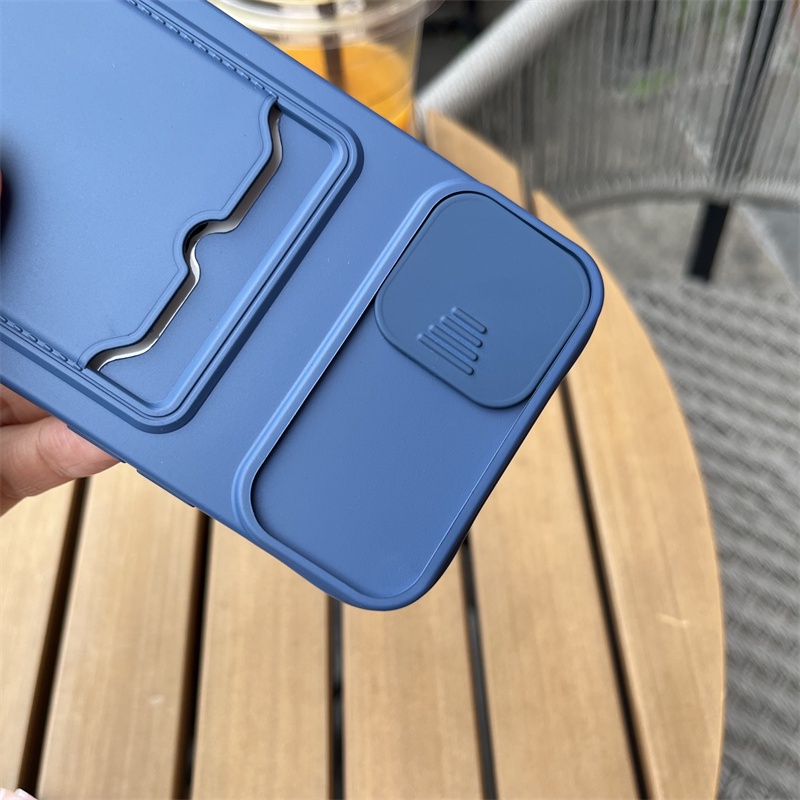 Ốp Điện Thoại Mềm Có Ngăn Đựng Thẻ Cho iPhone 14 Pro Max 13 12 11 Pro Max X XR XS Max 6 6S 7 8 Plus SE2
