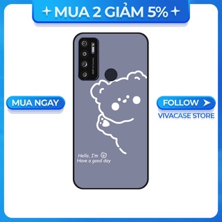 Ốp lưng Vsmart Joy 3/Joy 4/Active 3/Bee 3/Live/...dẻo đen hình Gấu Hello