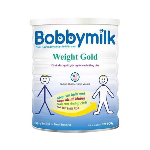 Sua Danh Cho Người Gầy Tăng Cân Khỏe Mạnh Boby milk Weight Loại 900g (date 2022)