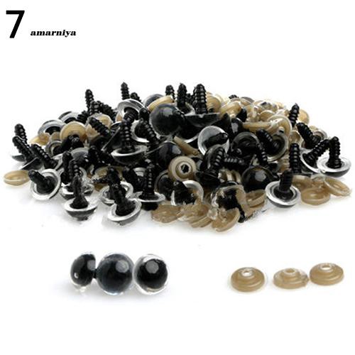 Bộ 100 mắt nhựa cho thú nhồi bông kích thước 8-20mm