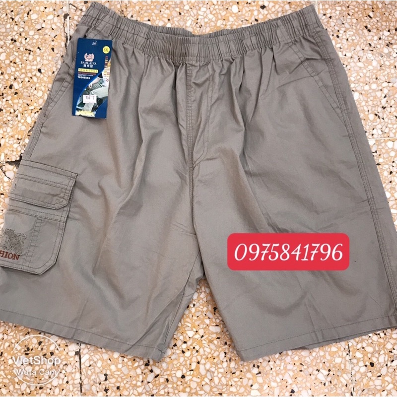 Quần ngố thô kaki nam trung niên chất mềm mát siêu đẹp
