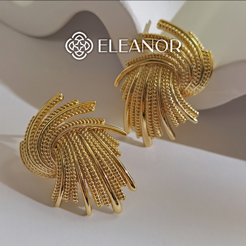 Bông tai nữ chuôi bạc 925 Eleanor Accessories hình độc lạ cá tính phụ kiện trang sức 4553