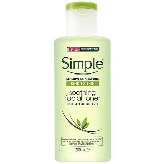 Nước Hoa Hồng Dưỡng Ẩm, Cân Bằng pH Da Simple 200ml