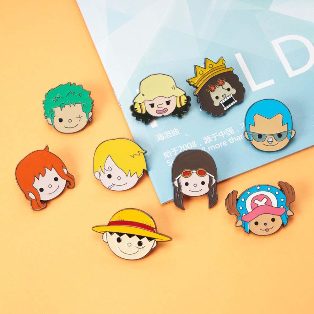 USNOW Ghim Cài Áo Họa Tiết Hoạt Hình Sauron Nami Roland Luffy Anime