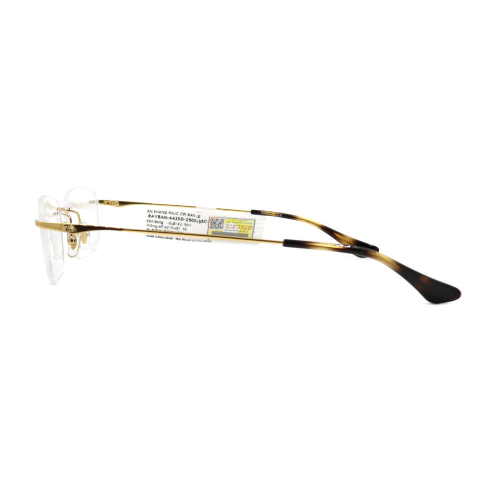 RB6430D 2500-(Hàng chính hãng) Gọng kính nam nữ Rayban (55-16-145) màu sắc thời trang, thiết kế dễ đeo bảo vệ mắt