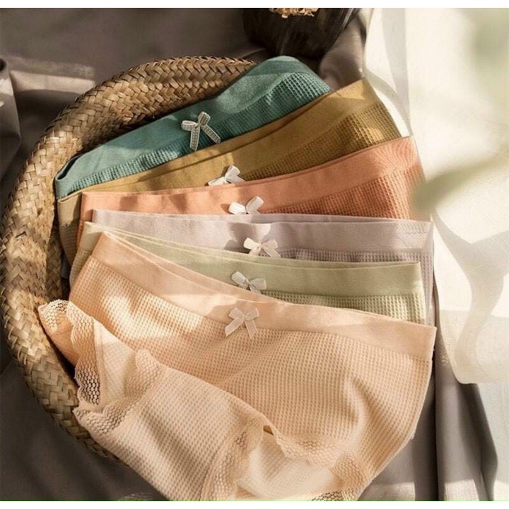 Quần Lót Nữ ❤️️ Freeship ❤️️ Quần Lót Nữ Cotton Gân Tăm Kháng Khuẩn Thoáng Mát Tôn Dáng Đính Nơ Xinh | BigBuy360 - bigbuy360.vn