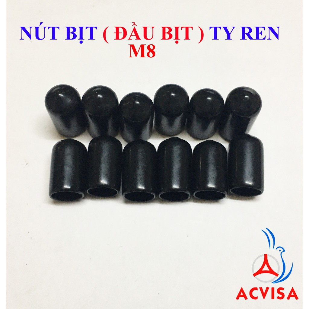 Nút bịt ( Đầu bịt) ty ren M4, M6, M8, M10, M12, M16, M22( Màu Đen)