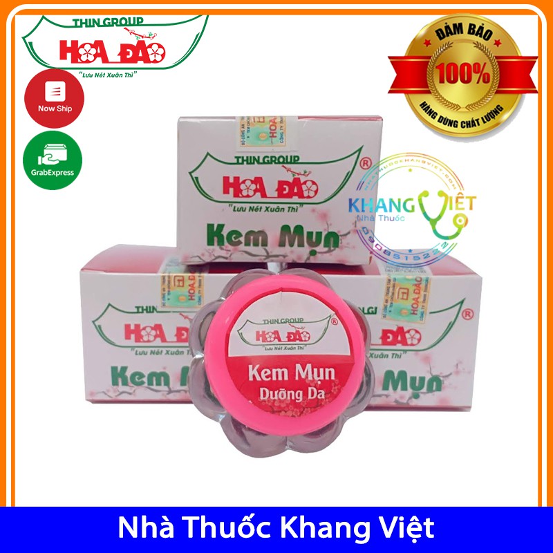 Kem Mụn Hoa Đào Thingroup Chính Hãng Size bé 8g Phù Hợp Với Mọi Loại Da