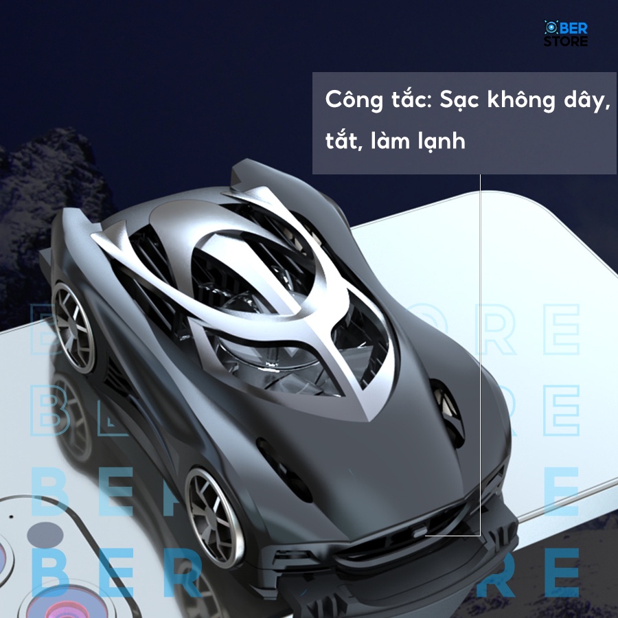 Quạt tản nhiệt điện thoại sò lạnh Ber Super Speed JS49 chơi game làm mát bằng chip bán dẫn IOS Android led RGB
