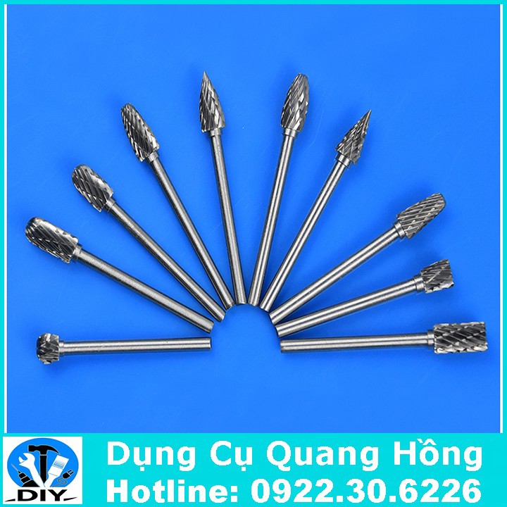 Bộ 10 mũi mài , khắc vonfram