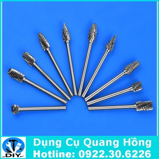 Bộ 10 mũi mài , khắc vonfram
