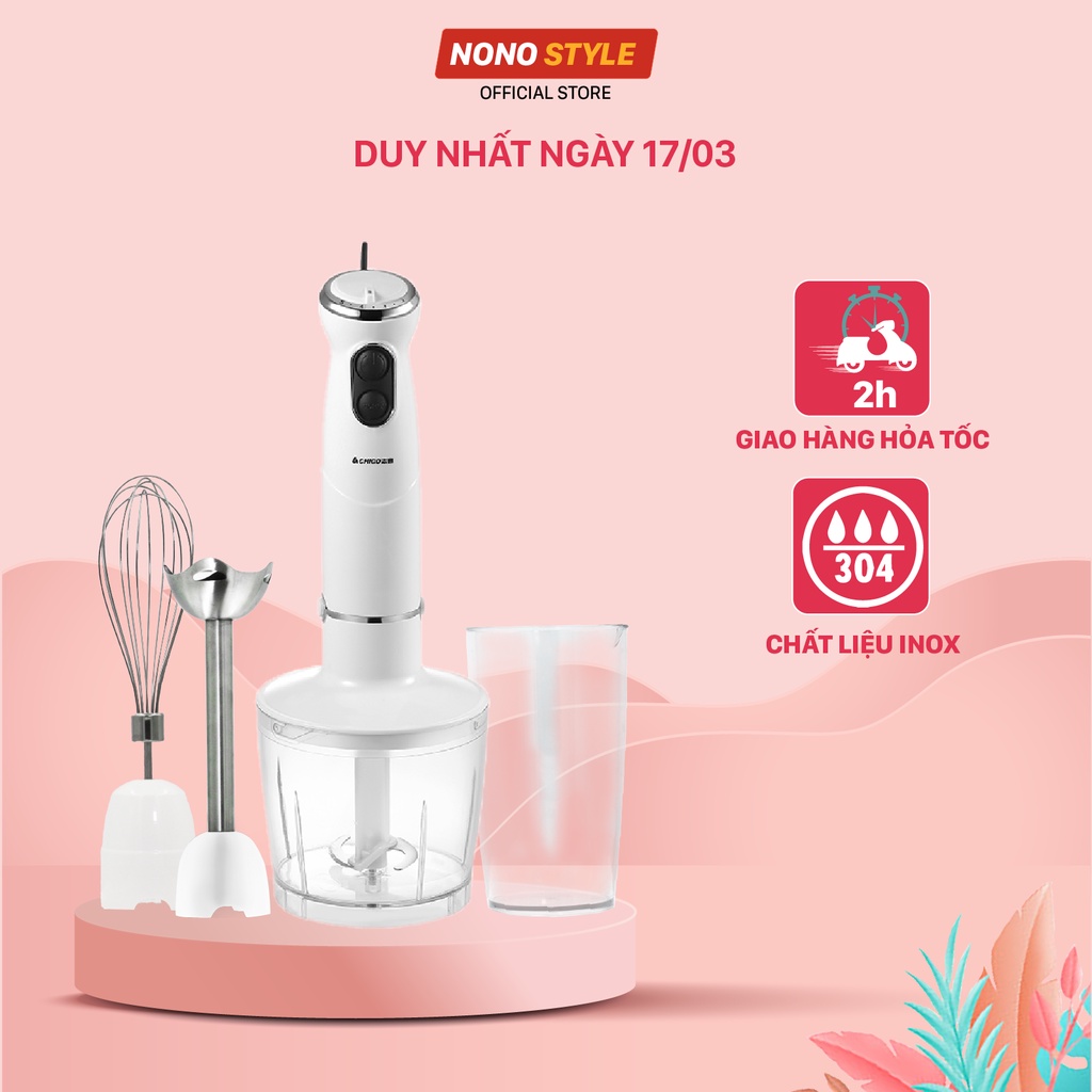 [Mã ELHADEV giảm 4% đơn 300K] Máy Xay Sinh Tố Cầm Tay Chigo ZG-J605, Công Suất 400W, Bảo Hành 12 Tháng