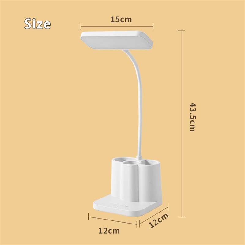 Đèn Đọc Sách Để Bàn 3 Chế Độ Cảm Ứng On / off Sạc Usb Tiện Dụng Cho Phòng Ngủ / Phòng Học