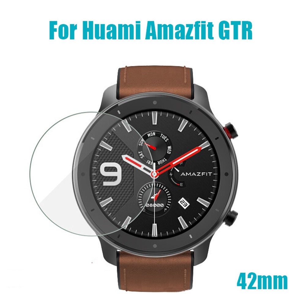 1 Kính Cường Lực Trong Suốt Bảo Vệ Màn Hình Đồng Hồ Thông Minh Amazfit Gtr 42/47mm