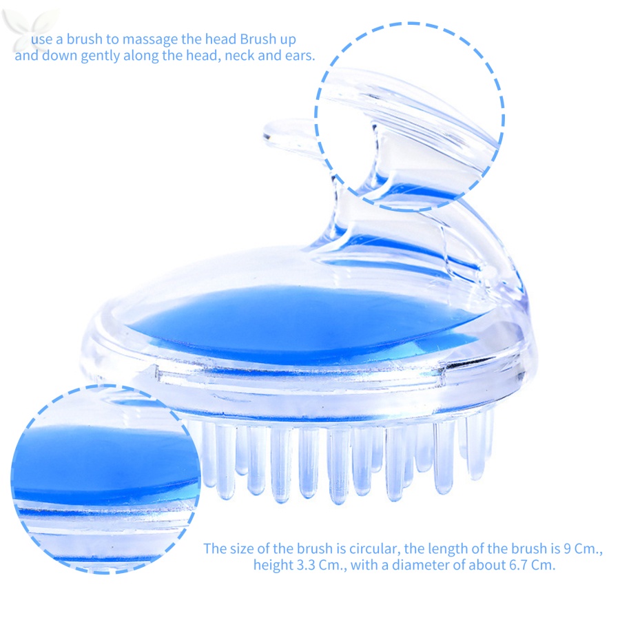 Lược Silicone Mát Xa Da Đầu Giảm Ngứa Tiện Dụng A096
