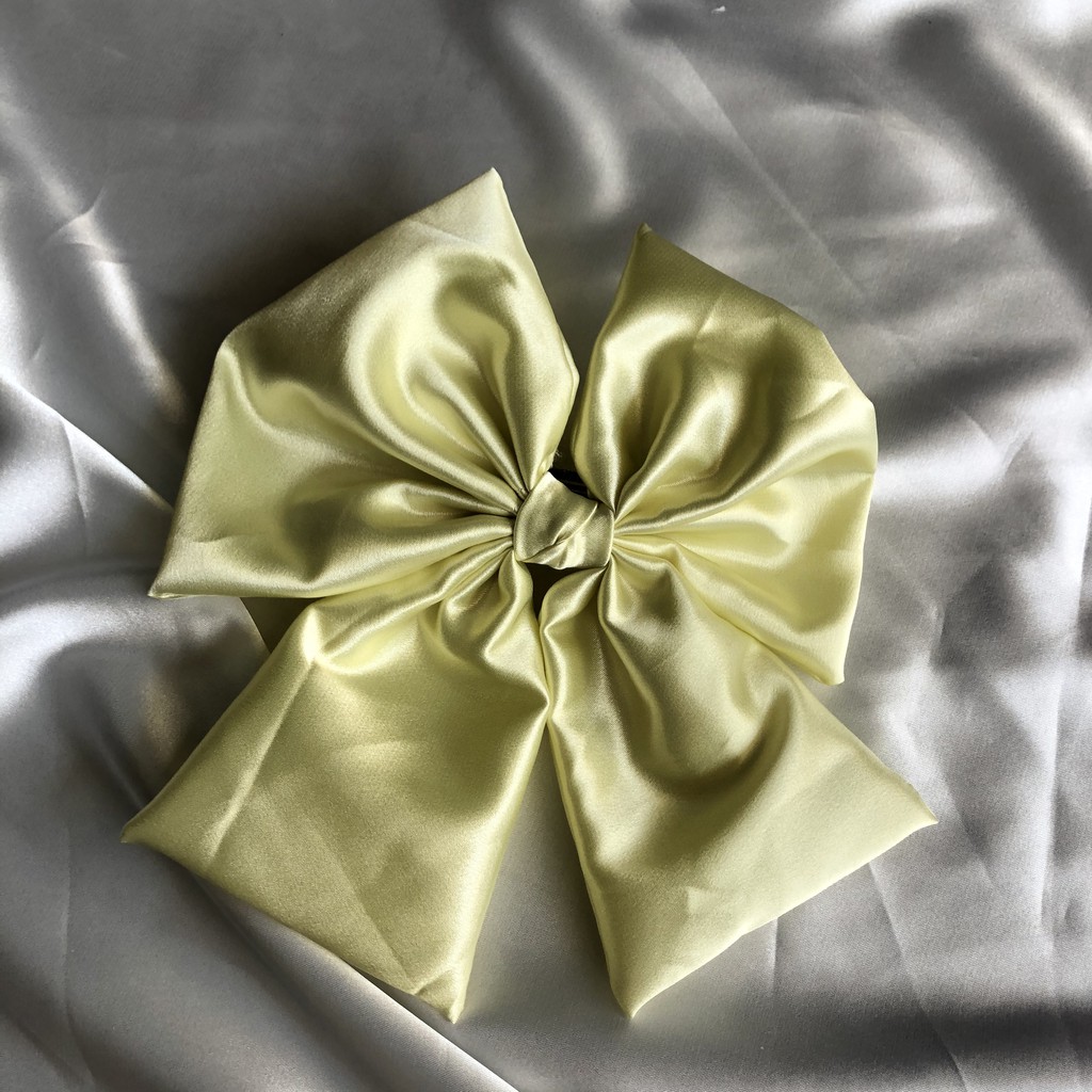 Dây buộc tóc cặp tóc hình nơ xinh xắn cho nữ Bản To Scrunchies Phong Cách Tiểu Thư Hàn Quốc