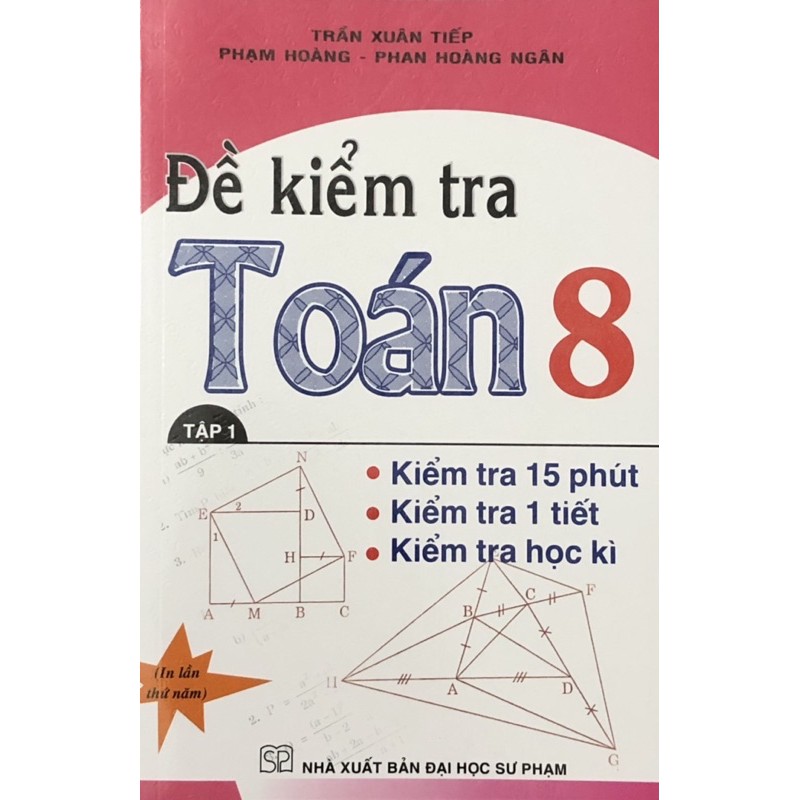 Sách - (Combo 2 tập) Đề Kiểm Tra Toán 8