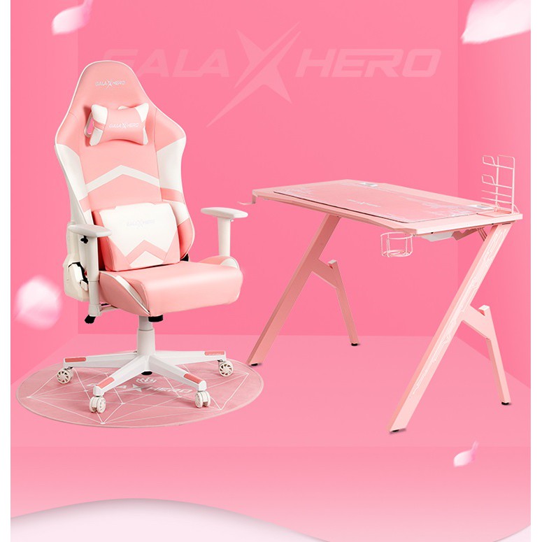 Bàn Gaming Hồng GalaxHero