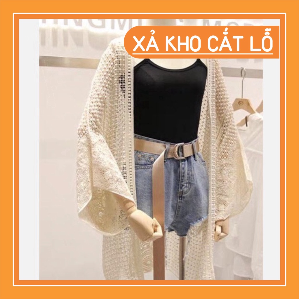 liennhu (Hàng nhập) Áo khoác len bikini, Áo Kimono áo choàng đi biển #HH1368 Hbth6
