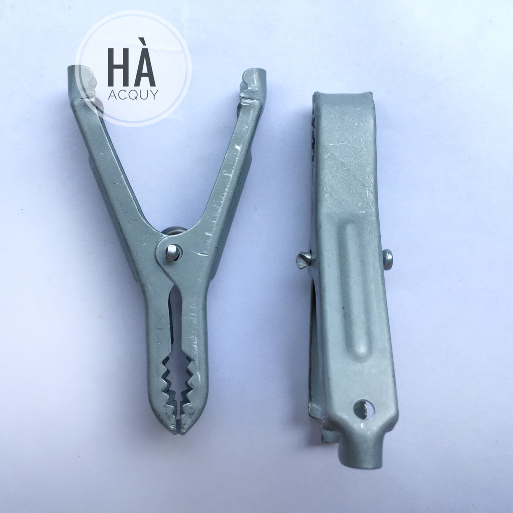 Kẹp bình Acquy Xám LK 30A - 7Cm -10 cặp