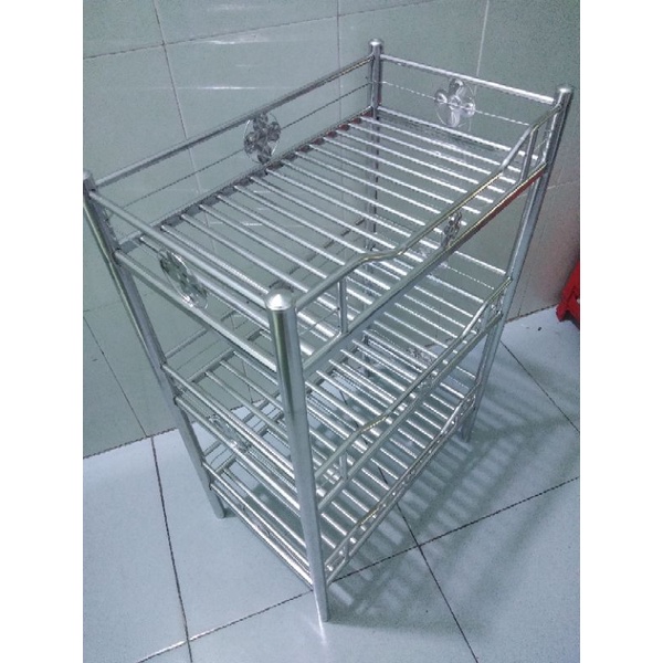 kệ chén inox 3 tầng loại dày