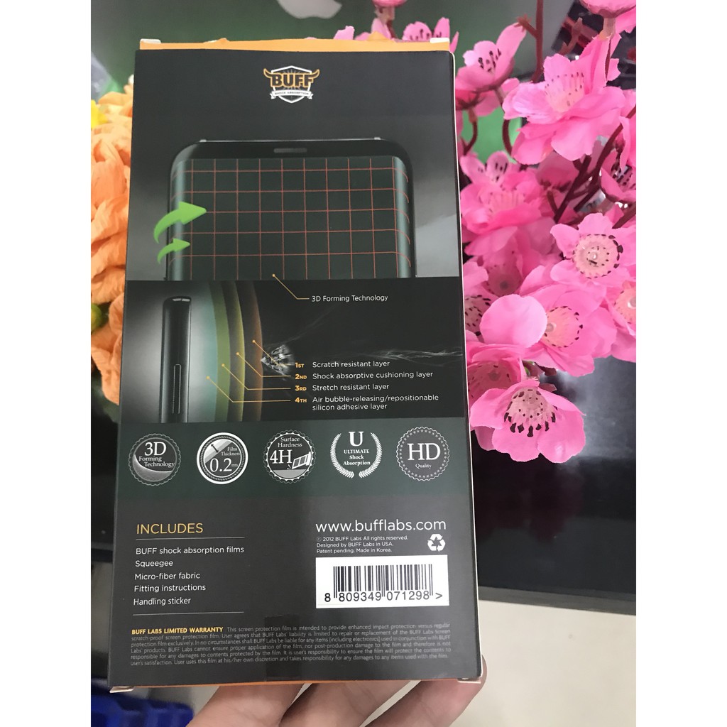 Miếng dán siêu cường lực Buff cho Samung note 8