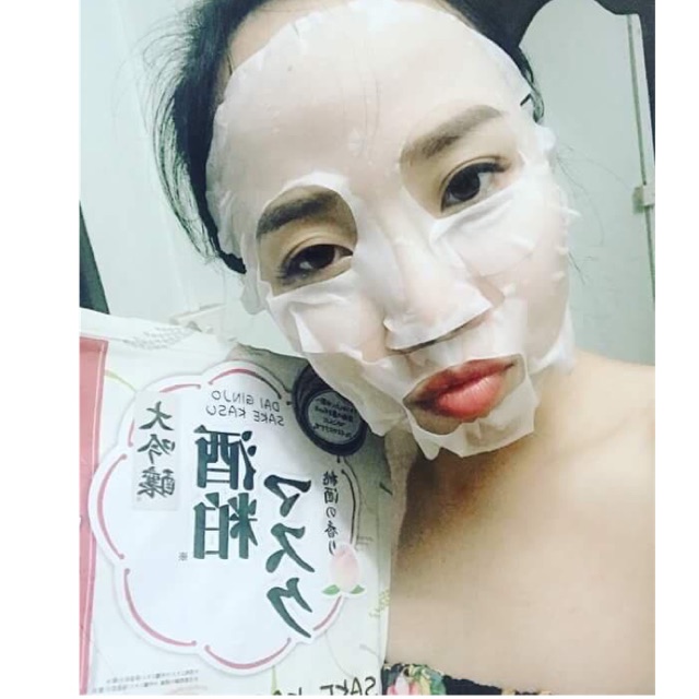 [FREE SHIP] MASK RƯỢU DƯỠNG TRẮNG DA SAKE KASU FACE NHẬT BẢN