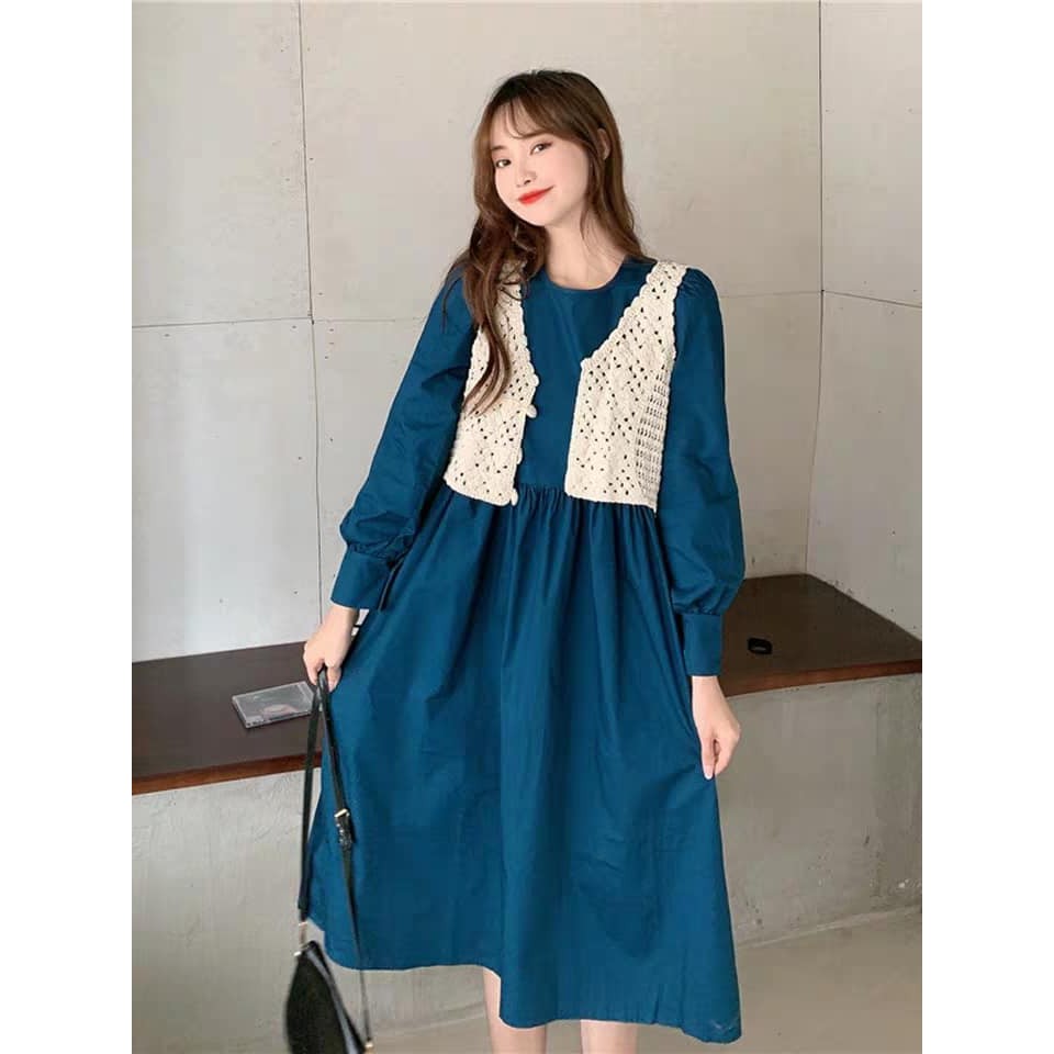 Set váy babydoll kèm gile công chúa