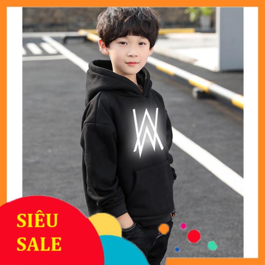 Áo Hoodie Trẻ Em In Hình Alan Walker Phản Quang Siêu Đẹp Form Rộng Vải Nỉ Dầy Ấm Phong Cách Ulzzang sp bán chạy