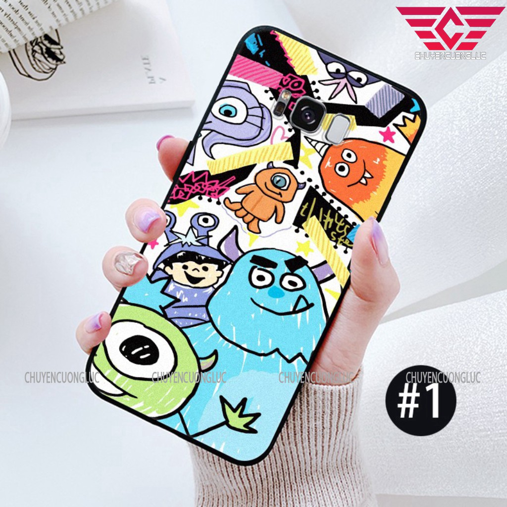 [HOT] Ốp lưng samsung A02S A12 S8 S8+ S9 S9+ S10 S20 S10+ Note 9 10 điện thoại mềm mặt nhám họa tiết quái vật