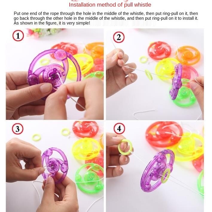 Nkodok Trẻ em Kéo tay Đồ chơi Bánh đà nhấp nháy Đèn LED Ánh sáng lên Đèn nháy Đồ chơi con quay hồi chuyển