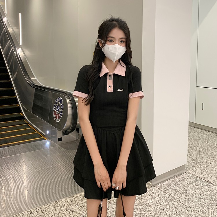 Đầm mini ZHELIHANGFEI tay ngắn thời trang chất lượng cao