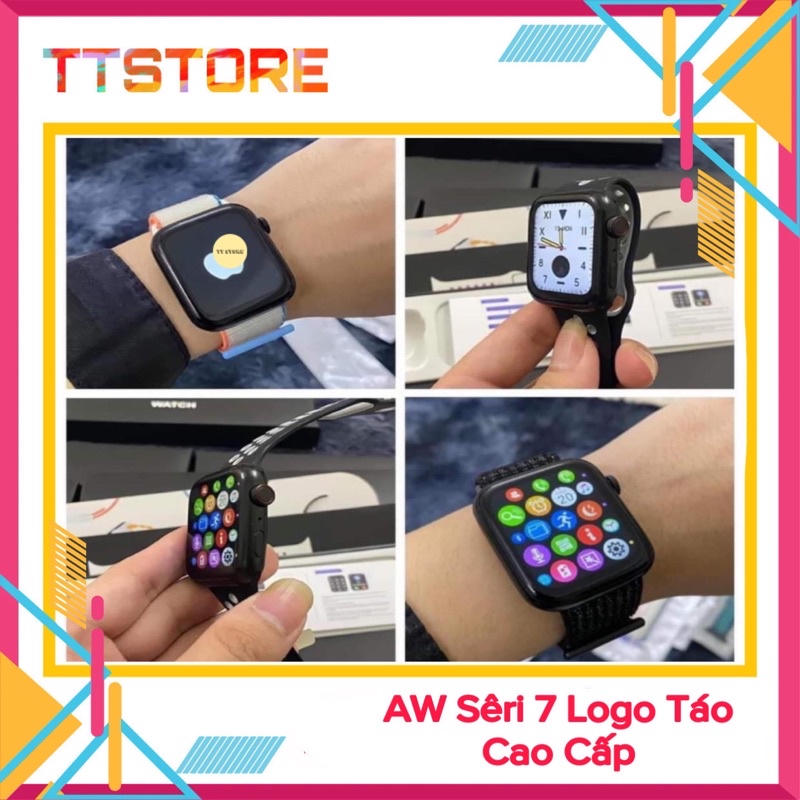Đồng Hồ Thông Minh Smart Watch Sr7 Pro Logo Táo | Thay Dây | Bản Cao Cấp Nhất
