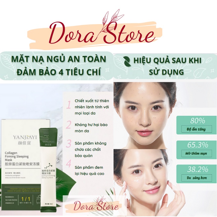 Mặt nạ ngủ collagen dạng thạch nâng cơ dưỡng trắng giúp da căng bóng trẻ hoá làn da (01 gói dùng thử) | BigBuy360 - bigbuy360.vn
