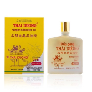 Dầu gừng Thaí Dương, dùng xoa đau nhức, lạnh bụng, cảm mao, chai 24ml