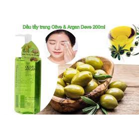 💥Hàng nhật💥Cặp Dầu tẩy trang Olive & Argan Deve Nhật Bản 200ml/500ml