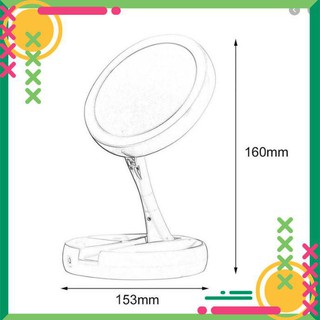 Gương Đèn Led Trang Điểm Gấp Gọn
