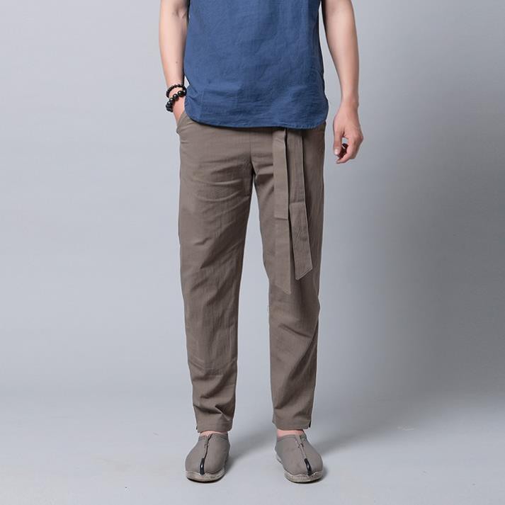 Quần đũi nam đai rời Thời Trang Vải Đũi (Linen) Cao Cấp R.Menswear