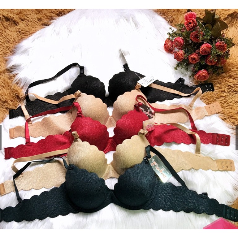 Áo Lót Đúc Thái Lan Vân Giả Xước Bàn Tay Nâng Ngực có gọng mã A331 cực đẹp hàng Chuẩn Shop