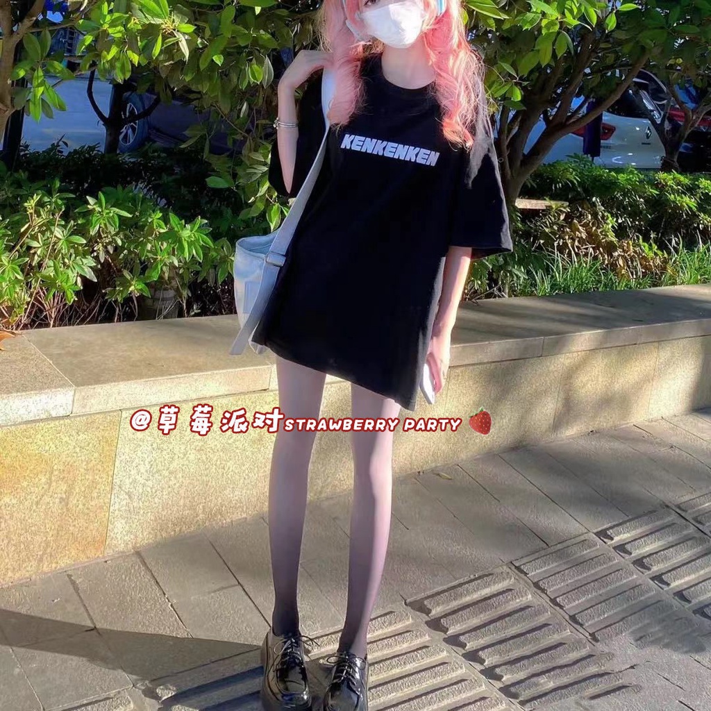 Jiashucheng Quần Tất Lụa Màu Gradient Siêu Mỏng Gợi Cảm jk Đen Đào Trắng Hồng Cho Nữ