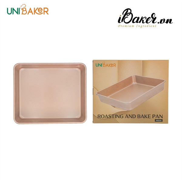 Khay nướng chữ nhật thành cao Unibaker 32.5x 27x 5.5 cm