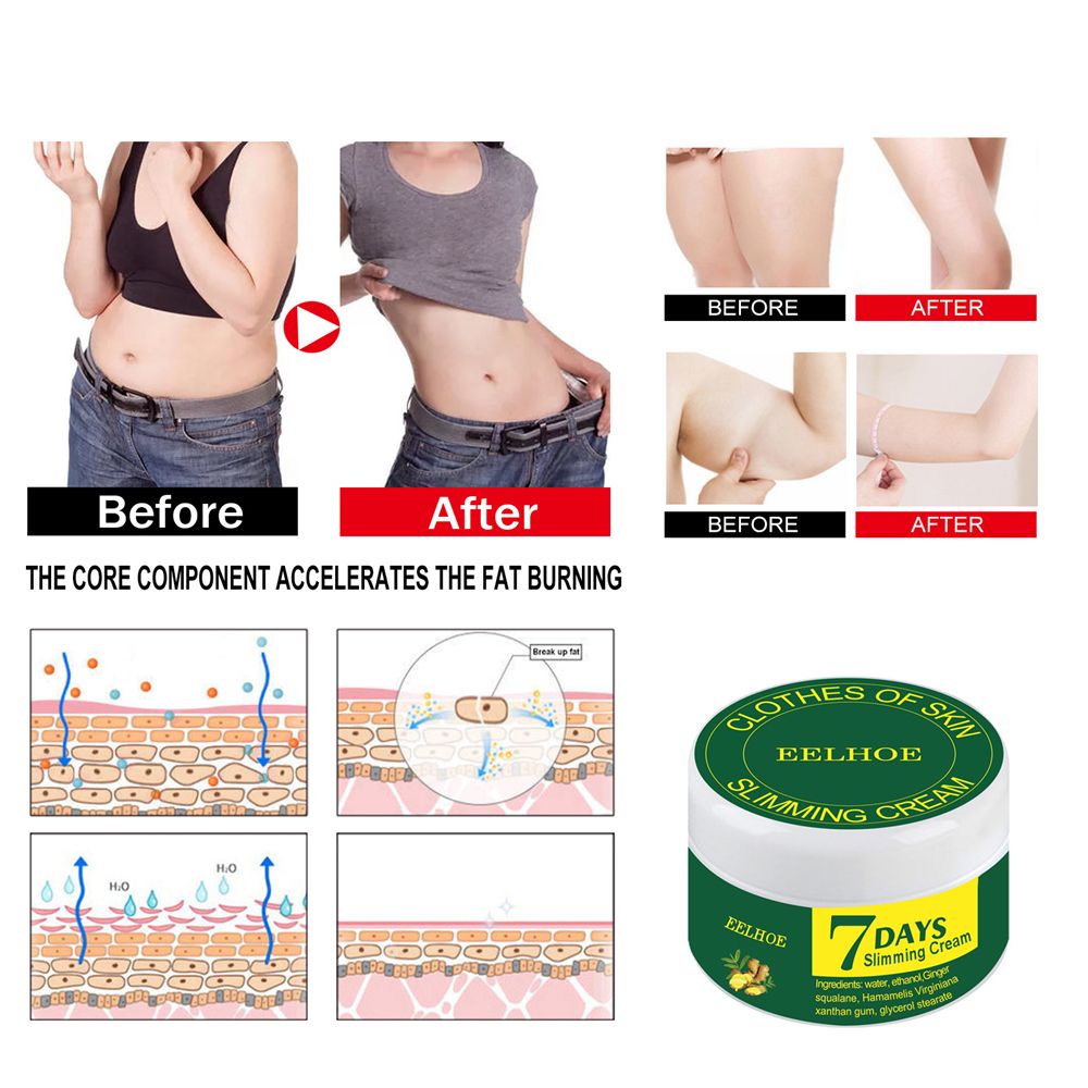 CACTU Firming Extreme For Tummy Abdomen Belly and Waist 7 Days Ginger Slimming Cream Weight Loss Natural Ingredients Body Fat Burning Massage Anti Cellulite